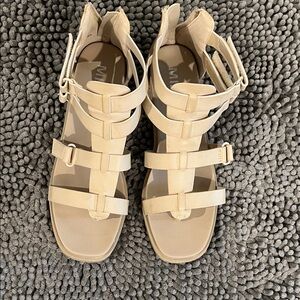 MIA Tan Strappy Sandals